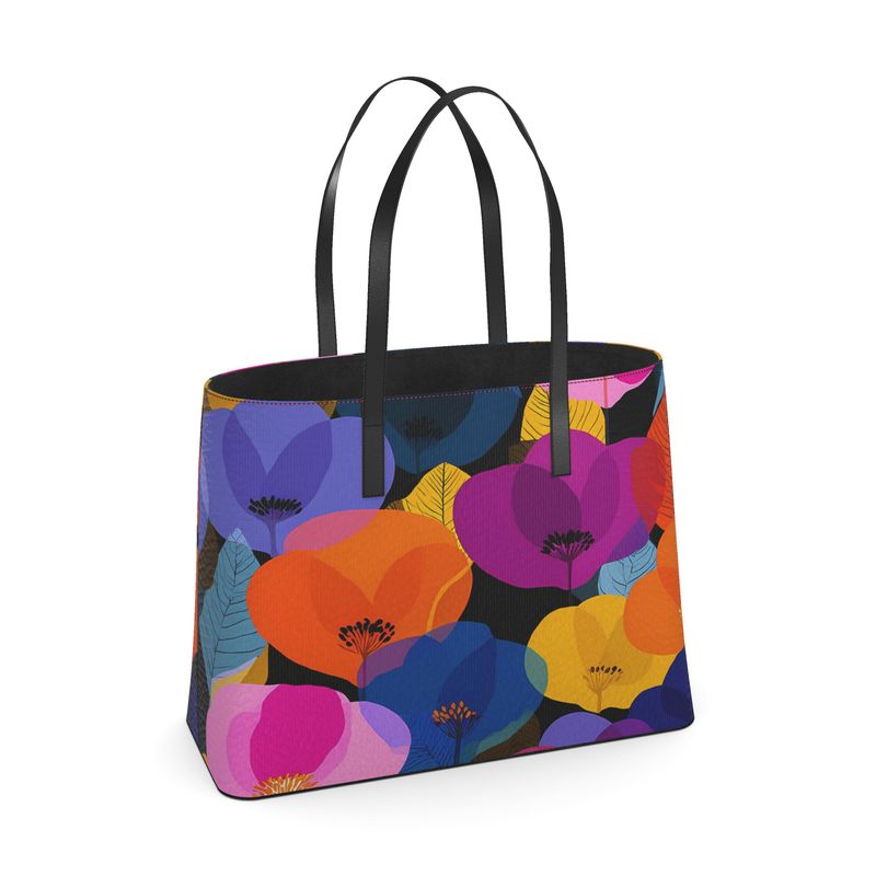 Retro Luxe Noir Kika Tote Bag