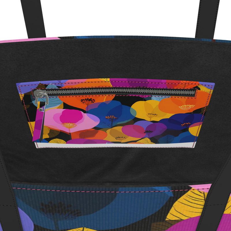 Retro Luxe Noir Kika Tote Bag