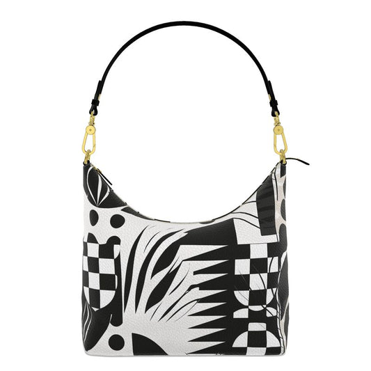 Bloom Noir Square Hobo Bag