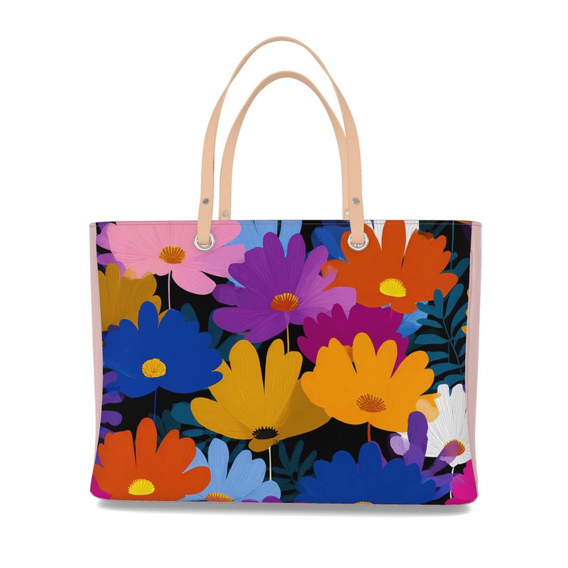 GeoBloom™ Luxe Leather Tote