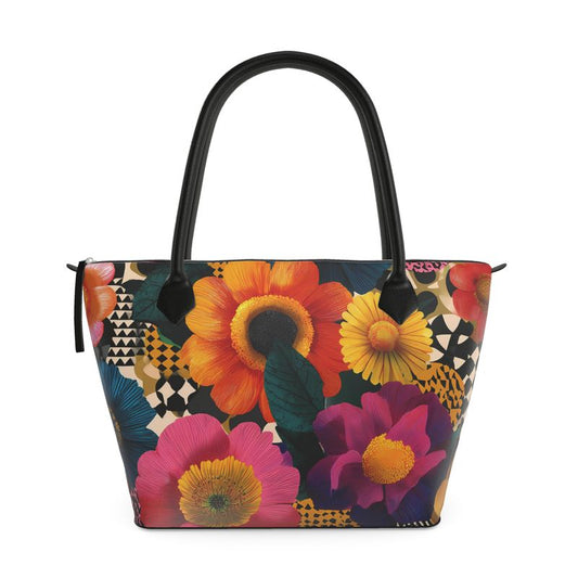 Oriah Nova™ GeoBloom™ Zip Top Handbag