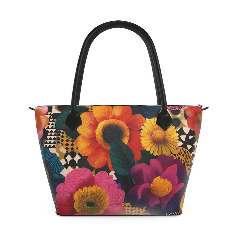 Oriah Nova™ GeoBloom™ Zip Top Handbag