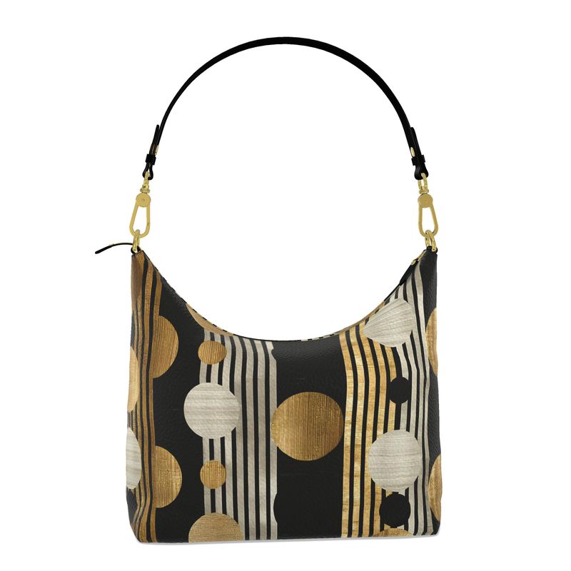 Oriah Nova™ Polka-stripe Square Hobo Bag