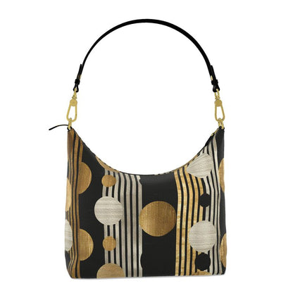 Oriah Nova™ Polka-stripe Square Hobo Bag