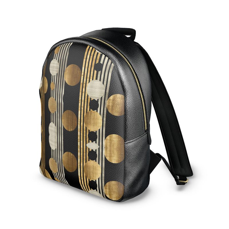 Oriah Nova™ Polka-stripes Colville Leather Backpack