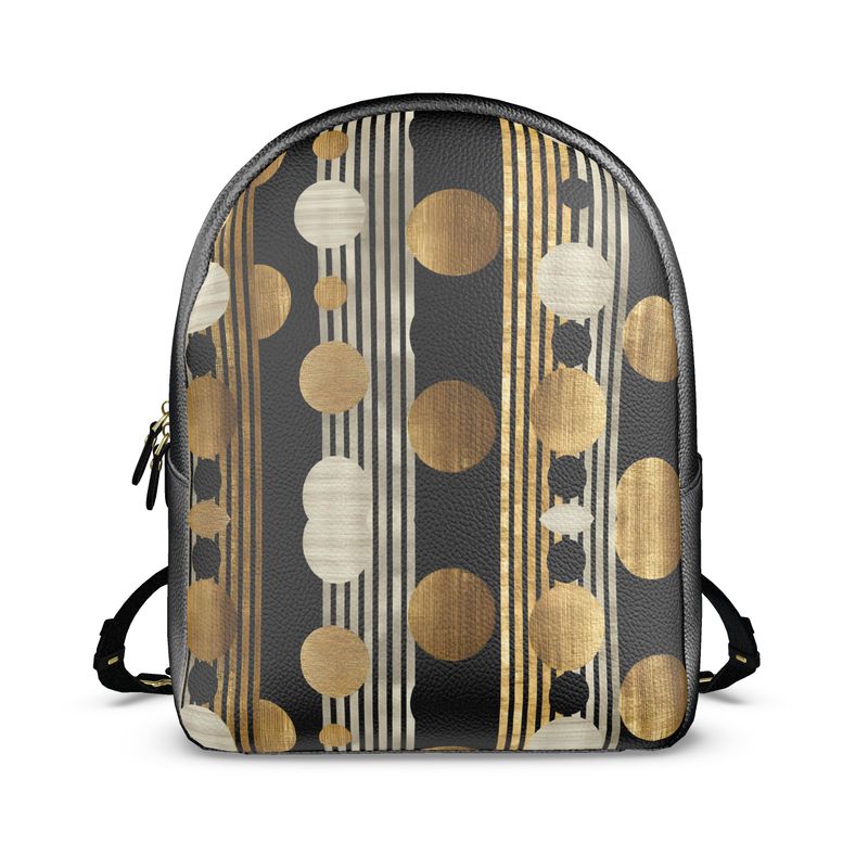 Oriah Nova™ Polka-stripes Colville Leather Backpack