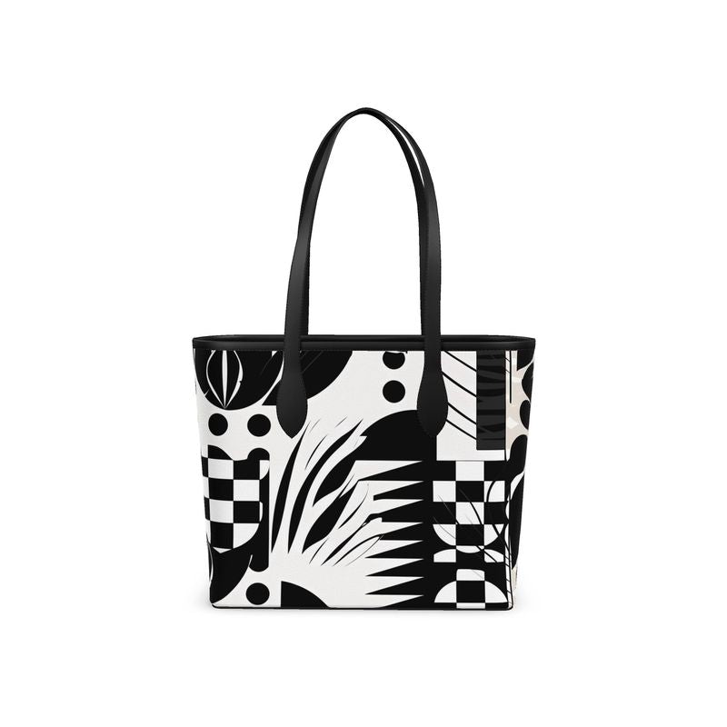 Bloom Noir Mini Leather City Shopper