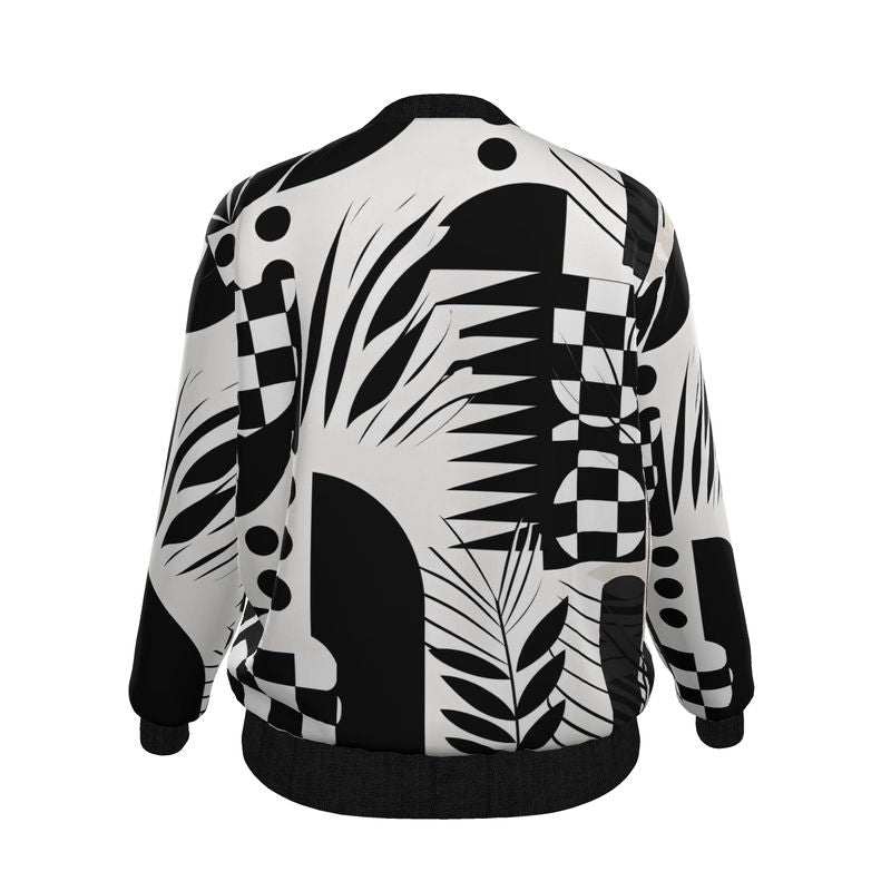 Bloom Noir Ladies Bomber Jacket