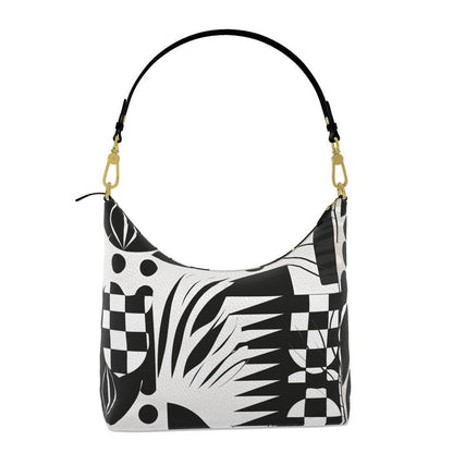 Bloom Noir Square Hobo Bag