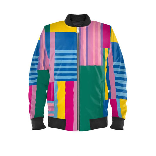 Oriah Nova™ Stripescape Mens Bomber Jacket